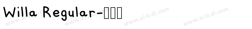Willa Regular字体转换